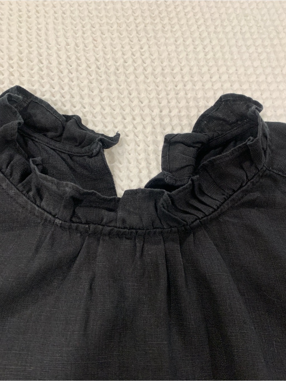 J Crew black linen shirt - Picture 3 of 5